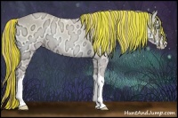 Horse Color:Painted Perlino Ice Onyx 