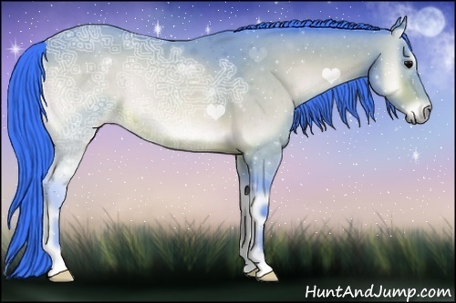 Horse Color:Watercolor Buckskin Ice Onyx