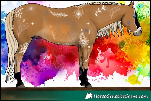 Horse Color:Gray Palomino Splash 