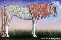 Horse Color:Painted Perlino Ice Onyx 