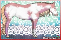 Horse Color:Watercolor Palomino Frame