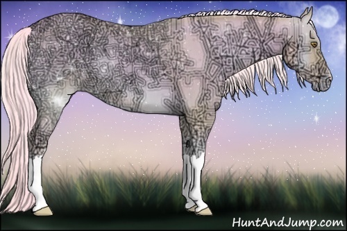 Horse Color:Watercolor Gold Cream Champagne Ice Onyx