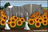 Horse Color:Liver Chestnut Ice Tobiano