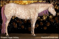Horse Color:Painted Plaid Liver Red Onyx Pearl and Liver Chestnut Pearl