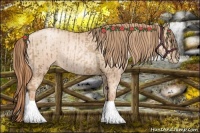 Horse Color:Liver Chestnut Pearl  and Gold Champagne Pearl 