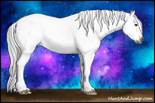 Horse Color:Gray White Spotted Bay Ice Splash
