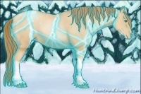 Horse Color:Thunderstruck Sable Champagne Pearl Tobiano Appaloosa