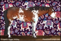 Horse Color:Brown Sabino