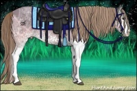 Horse Color:White Spotted Liver Chestnut Ice 