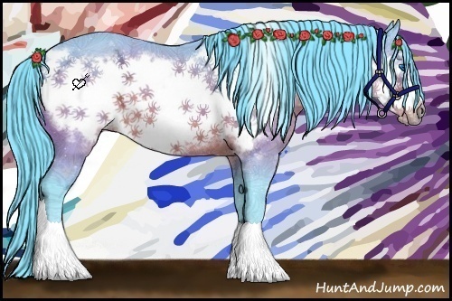 Horse Color:Watercolor Brown Ice Frame 