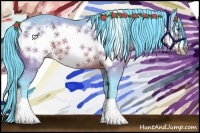 Horse Color:Watercolor Brown Ice Frame 