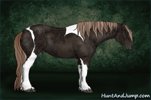 Horse Color:Liver Chestnut Ice Tobiano 