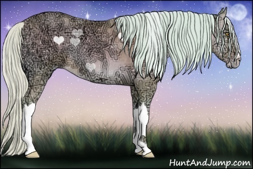 Horse Color:Watercolor Silver Amber Cream Champagne Ice Onyx Rabicano