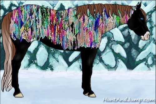 Horse Color:Red Ice Roan Splash