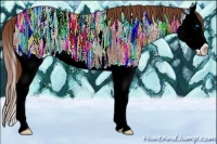 Horse Color:Red Ice Roan Splash