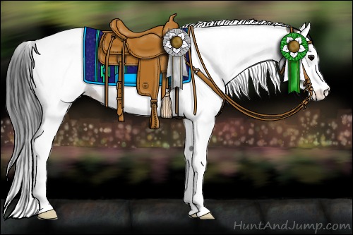 Horse Color:Smoky Grullo Roan Splash Tobiano 