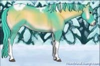 Horse Color:Watercolor Smoky Blue Onyx Tobiano 