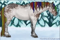 Horse Color:Painted Brown Ice Rabicano 