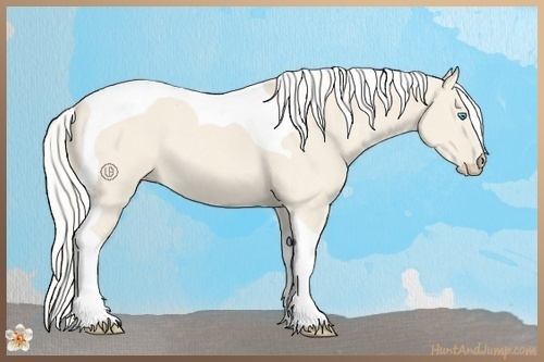 Horse Color:Silver Smoky Creme Dun Tobiano 