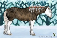 Horse Color:Silver Bay Ice Dun Splash 