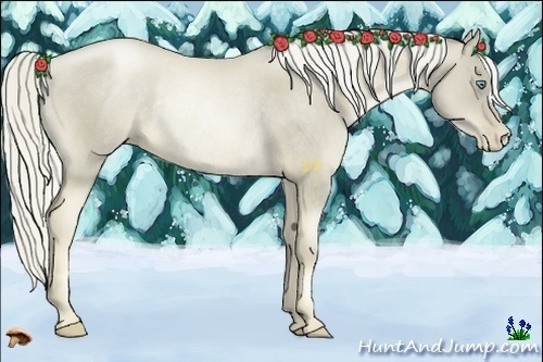 Horse Color:Chocolate Palomino Pearl Rabicano 