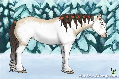 Horse Color:Amber Champagne Roan Dun Splash Frame Rabicano