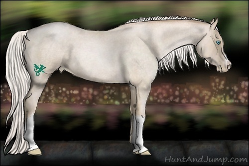 Horse Color:Silver Buckskin Roan Pearl 