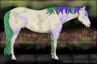 Horse Color:Watercolor Amber Champagne Ice and Watercolor Amber Champagne Ice