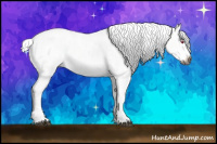 Horse Color:Gray Liver Red Chinchilla Roan Splash Tobiano 