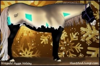 Horse Color:Chocolate Palomino Onyx Splash 