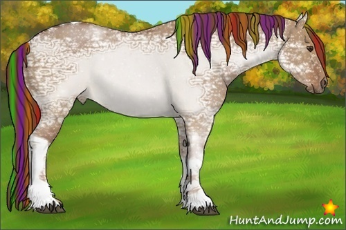 Horse Color:Painted Red Dun Ice Tobiano 