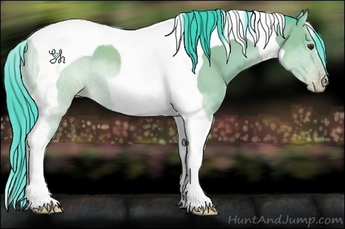 Horse Color:Watercolor Classic Champagne Tobiano 
