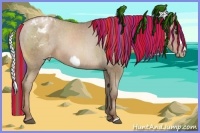 Horse Color:Painted Brown Pearl Frame Varnish