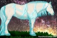 Horse Color:Thunderstruck White Spotted Chocolate Silver Perlino
