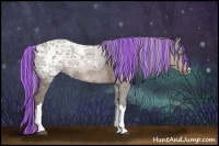 Horse Color:Painted Silver Black Ice 