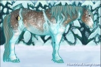 Horse Color:Thunderstruck White Spotted Liver Chestnut Mushroom Snowflake Varnish Rabicano 