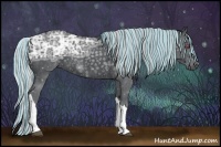 Horse Color:Painted Silver Black Chinchilla Ice