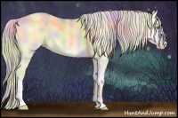 Horse Color:Nacre Silver Sable Cream Champagne Onyx 
