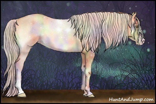 Horse Color:Nacre Silver Amber Champagne Roan Onyx