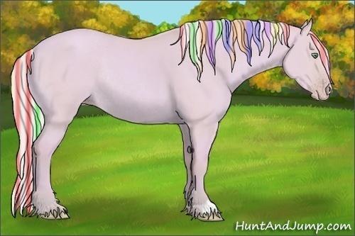 Horse Color:Painted Watercolor Silver Sable Champagne Dun Rabicano