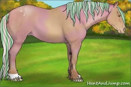 Horse Color:Painted Silver Sable Champagne Varnish