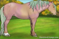 Horse Color:Painted Silver Sable Champagne Varnish