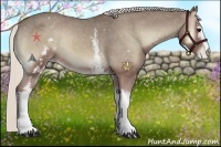 Horse Color:White Spotted Silver Smoky Blue Onyx Varnish