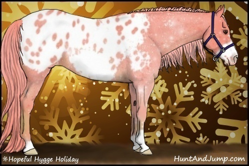 Horse Color:Watercolor Chocolate Palomino Roan Frame Appaloosa