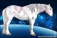 Horse Color:Watercolor White Spotted Silver Buckskin Ice Rabicano