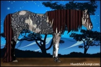 Horse Color:Painted Silver Buckskin Ice Onyx  and ERROR: UNKNOWN ANOMALY