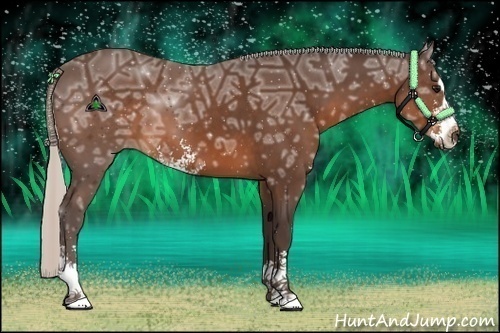 Horse Color:Silver Brown Ice Sabino