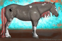 Horse Color:Painted White Spotted Silver Black 