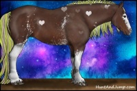 Horse Color:Painted White Spotted Silver Brown 