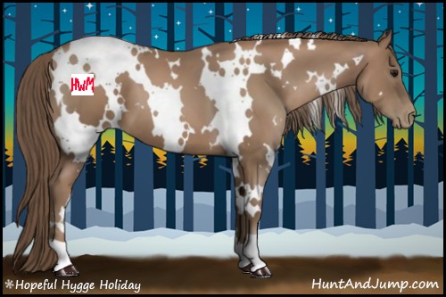 Horse Color:White Spotted Black Pearl